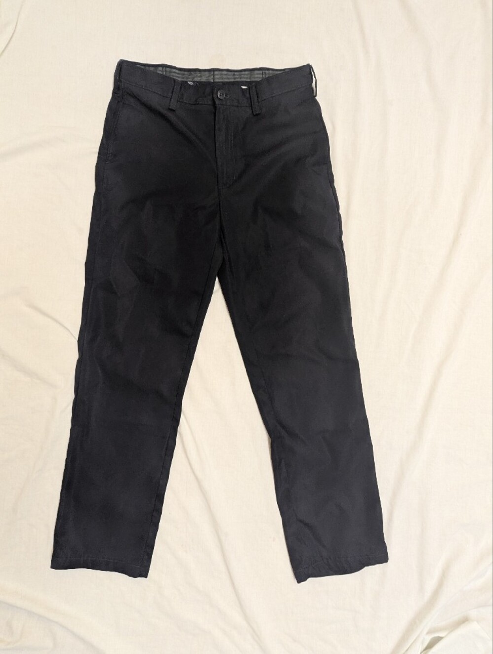 Mens Navy Blue Traditional Fit Lands End Chino 31x30